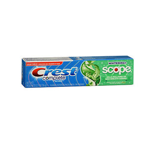 Crest, Complete Plus Scope Fluoride Toothpaste Minty Fresh Striped, 2.7 Oz