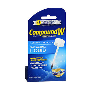 Compound W, Wart Remover Salicylic Acid Fast Acting Liquid Maximum Strength, 0.31 Oz