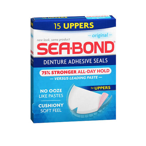 Sea-Bond, Denture Adhesive Seals Uppers Original, Box Of 15
