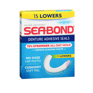 Sea-Bond, Denture Adhesive Seals Uppers Original, Box Of 15