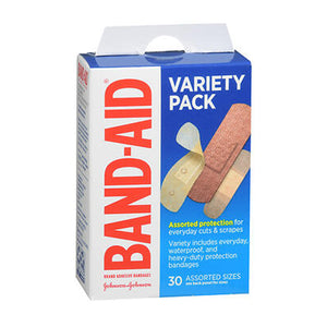 Band-Aid, Adhesive Bandages Variety Pack, 30 Count