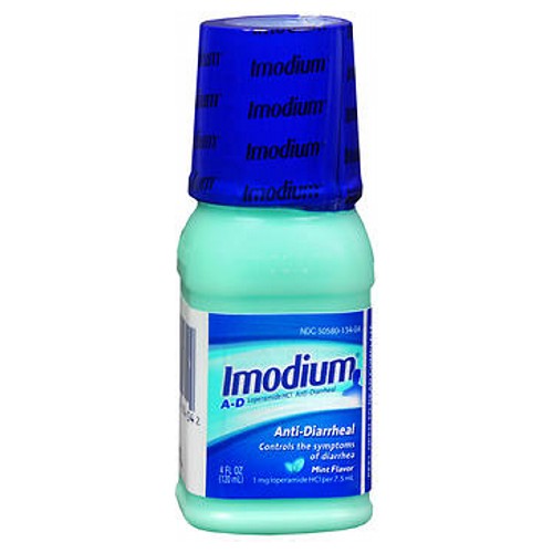 Imodium, A-D Loperamide Hcl Anti-Diarrheal Oral Solution Mint, 1 Mg, 4 Oz