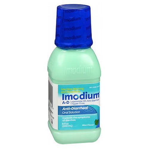 Imodium, A-D Loperamide Hcl Anti-Diarrheal Oral Solution Mint, 1 Mg, 8 Oz