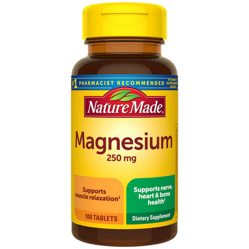 Nature Made, Magnesium, 250 Mg, 100 Tabs
