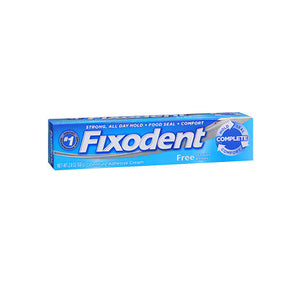 Fixodent, Free Denture Adhesive Cream, 2.4 Oz
