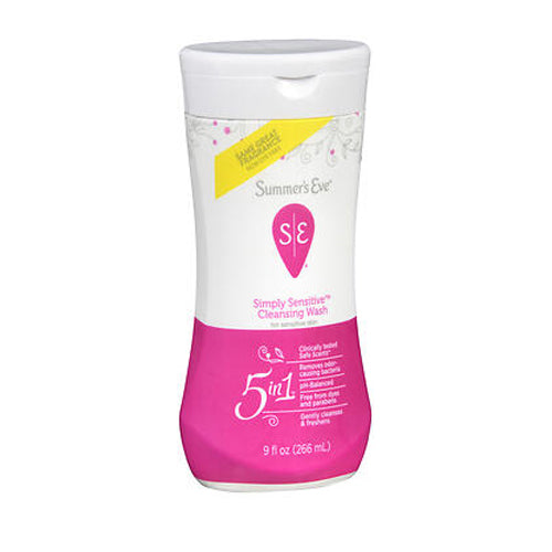 Summers Eve, Daily Gentle Wash Simply Sensitive, 9 Oz