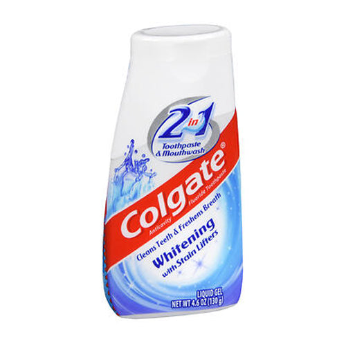 Colgate, 2-In-1 Whitening Gel Toothpaste And Mouthwash, 4.6 Oz