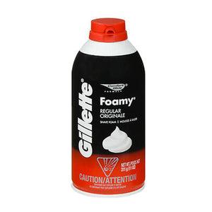 Gillette, Foamy Shave Foam Regular, 11 oz