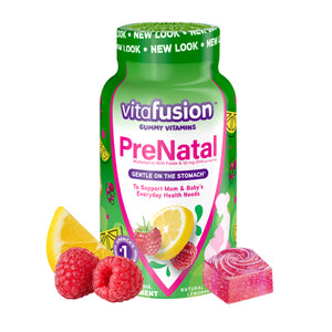 Vitafusion, Prenatal Gummy Natural Raspberry Lemonade, 90 Count