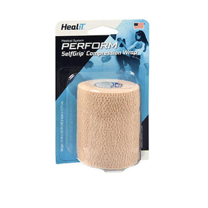 Healit, Maximum Support Self-Adhering Athletic Tape Or Bandage 3 Inch Beige, 1 Each