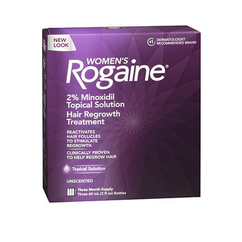 Rogaine, Women'S 2% Minoxidil Hair Regrowth Treatment Topical Solution Unscented, 6 Oz
