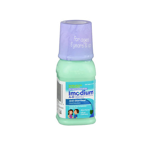 Imodium, A-D Ages 6 And Up Loperamide Hcl Anti-Diarrheal Oral Solution Mint, 1 Mg, 4 Oz
