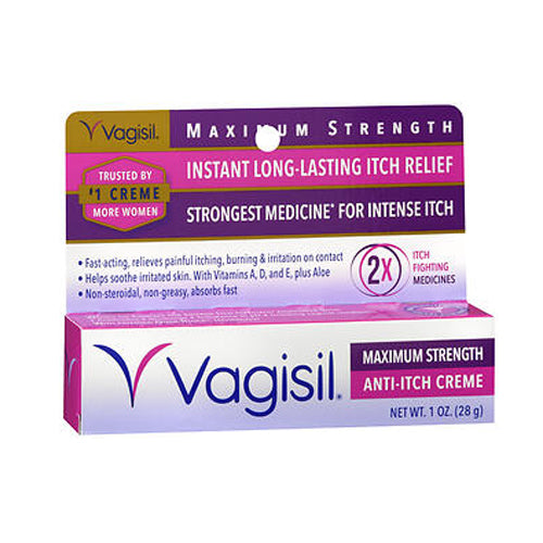 Vagisil, Anti-Itch Creme Maximum Strength, 1 Oz