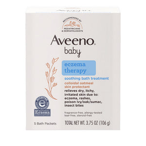 Aveeno, Baby Eczema Therapy Soothing Bath Treatment, 5 Count