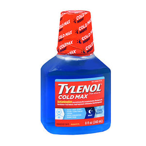 Tylenol, Cold Multi-Symptom Liquid Nighttime, Cool Burst 8 Oz
