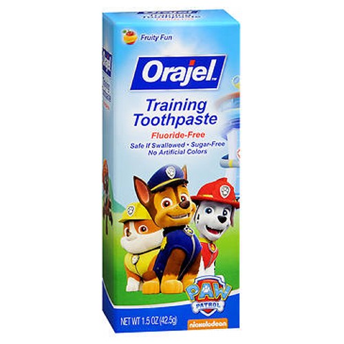 Orajel, Kids Training Toothpaste Paw Patrol Natural Fruity Fun, 1.5 Oz