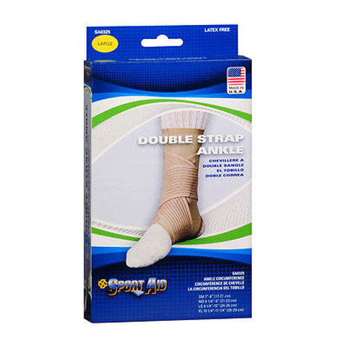 Sport Aid, Double Strap Ankle Support Large, 1 Each