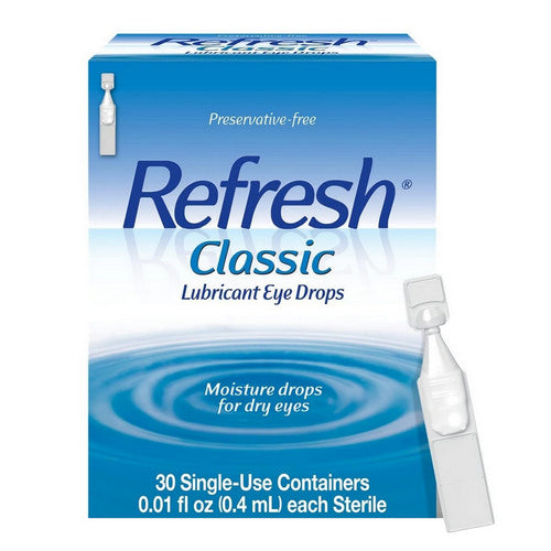 Refresh, Classic Lubricant Eye Drops Single-Use Containers, 30 Count