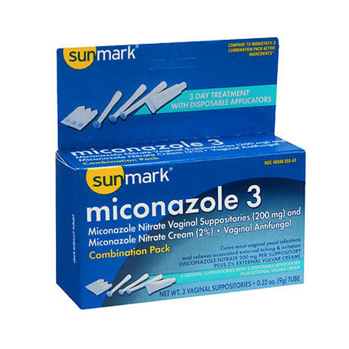 Sunmark, Miconazole 3 Vaginal Antifungal Disposable Applicators, 0.32 oz