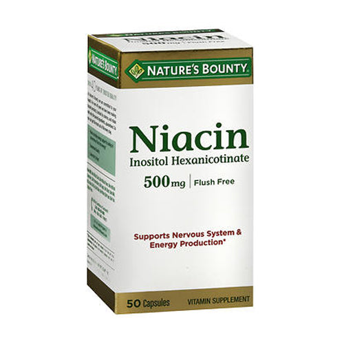 Nature's Bounty, Niacin, 500 Mg, 50 Caps