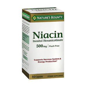 Nature's Bounty, Niacin, 500 Mg, 50 Caps