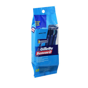 Gillette, Sensor2 Disposable Razors Fixed, 12 Count