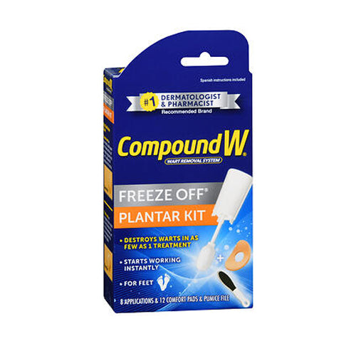 Compound W, Wart Remover Freeze Off Plantar Kit, 8 Count