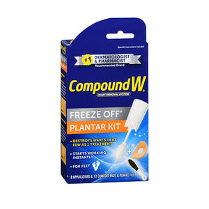 Compound W, Wart Remover Freeze Off Plantar Kit, 8 Count