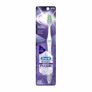Oral-B, 3D White Toothbrush Pulsar Soft Battery Powered, 1 Each