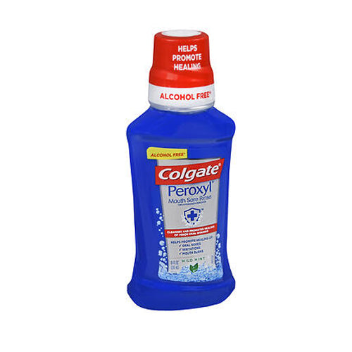 Colgate, Peroxyl Mouth Sore Rinse 1.5% Hydrogen Peroxide Mild Mint, 8.4 Oz