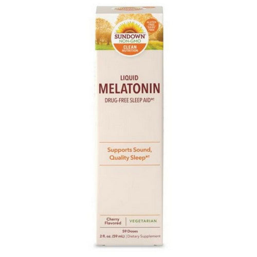 Sundown Naturals, Sundown Naturals Sublingual Melatonin Liquid, Cherry 2 oz