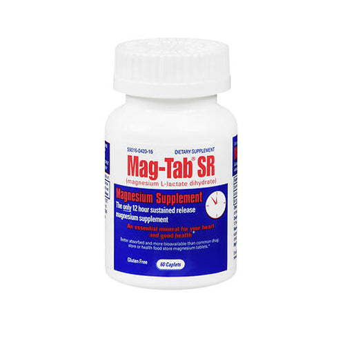 Mag-Tab, Sr Magnesium Supplement Caplets, 60 Count