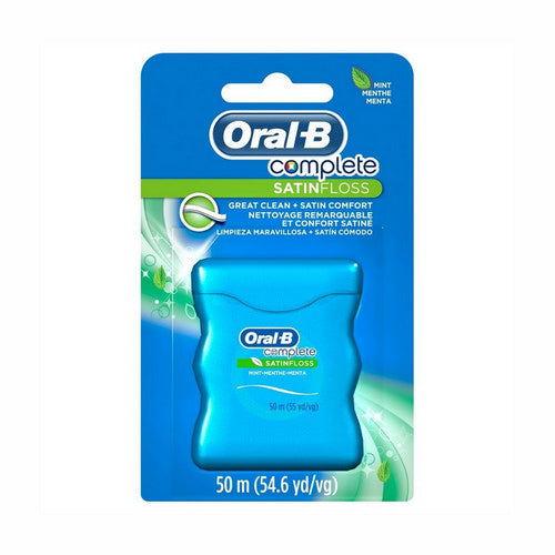 Oral-B, Complete Mint Satin Floss, 54.6 Yards