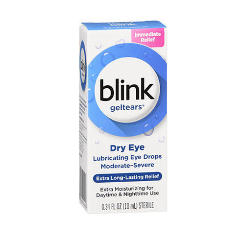 Bausch + Lomb, Blink Geltears Lubricating Eye Drops Moderate Severe Dry Eye, 10 Ml
