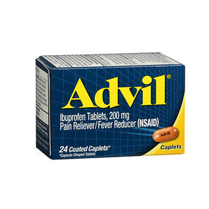 Advil, Ibuprofen Pain Reliever Fever Reducer, 200 mg, 24 Caplets