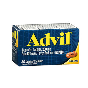 Advil, Ibuprofen Pain Reliever Fever Reducer, 200 mg, 50 Caplets