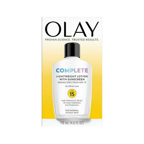 Olay, Complete Daily Moisturizer With Sunscreen Spf 15 Normal, 4 Oz