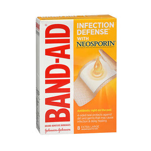 Band-Aid, Infection Defense With Neosporin Adhesive Bandages Extra Large 1 3/4 X 4 Inch, 8 each