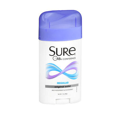 Sure, Anti-Perspirant And Deodorant Original Solid Regular, 1.7 Oz