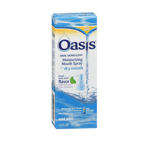Oasis, Moisturizing Mouth Spray Mild Mint, 1 Oz