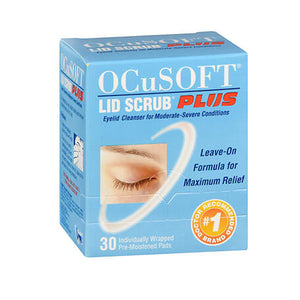 Ocusoft, Lid Scrub Plus Eyelid Cleanser Pre Moistened Pads, 30 each