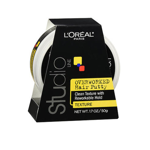 L'oreal, Studio Line Overworked Hair Putty Reworkable Hold, 1.7 oz