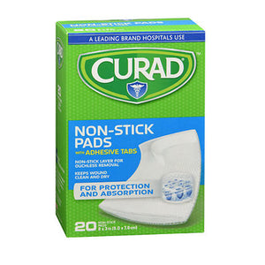 Curad, Non Stick Pads With Adhesive Tabs 2 X 3 Inches, 25 Count