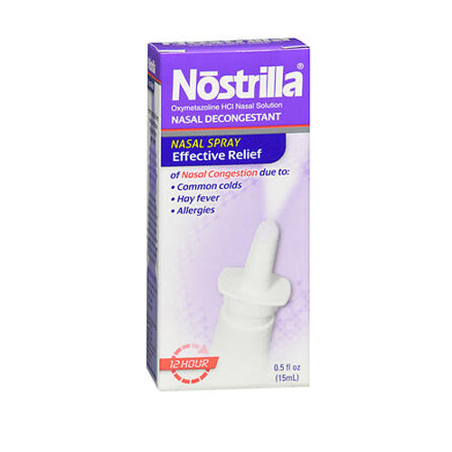 Nostrilla, Nasal Decongestant Spray, 0.5 oz