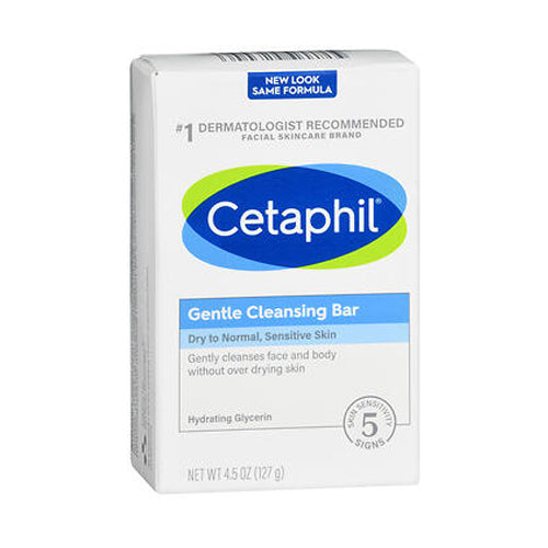 Cetaphil, Gentle Cleansing Bar Dry To Normal Sensitive Skin, 4.5 oz