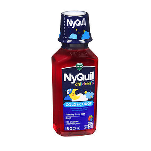 Vicks, Nyquil Kids Cold And Cough Liquid Berry, 8 Oz