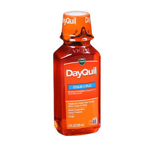Vicks, Dayquil Cold And Flu Liquid, 8 oz