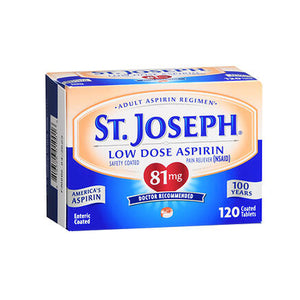 St. Joseph, Low Dose Aspirin Coated Tablets, 81 mg, 120 tabs