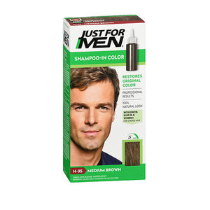 Just For Men, Shampoo In Color H-35 Medium Brown, 1 Count