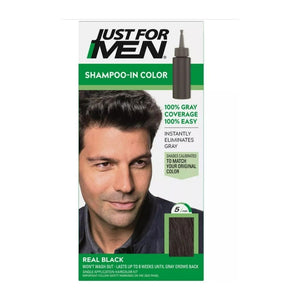 Just For Men, Shampoo In Color H-55 Real Black, 1 Each